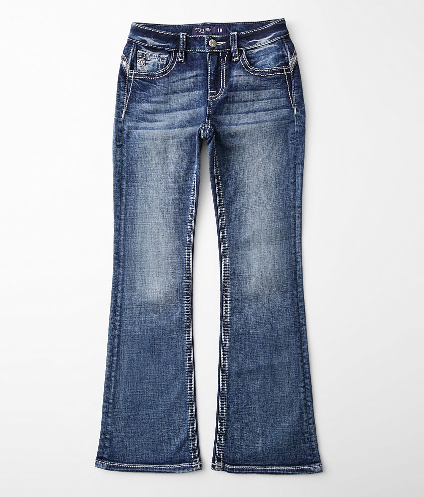 Girls - Miss Me Mid-Rise Boot Stretch Jean front view