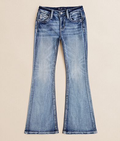 Miss Me Girls - Mid-Rise Flare Stretch Jean front view