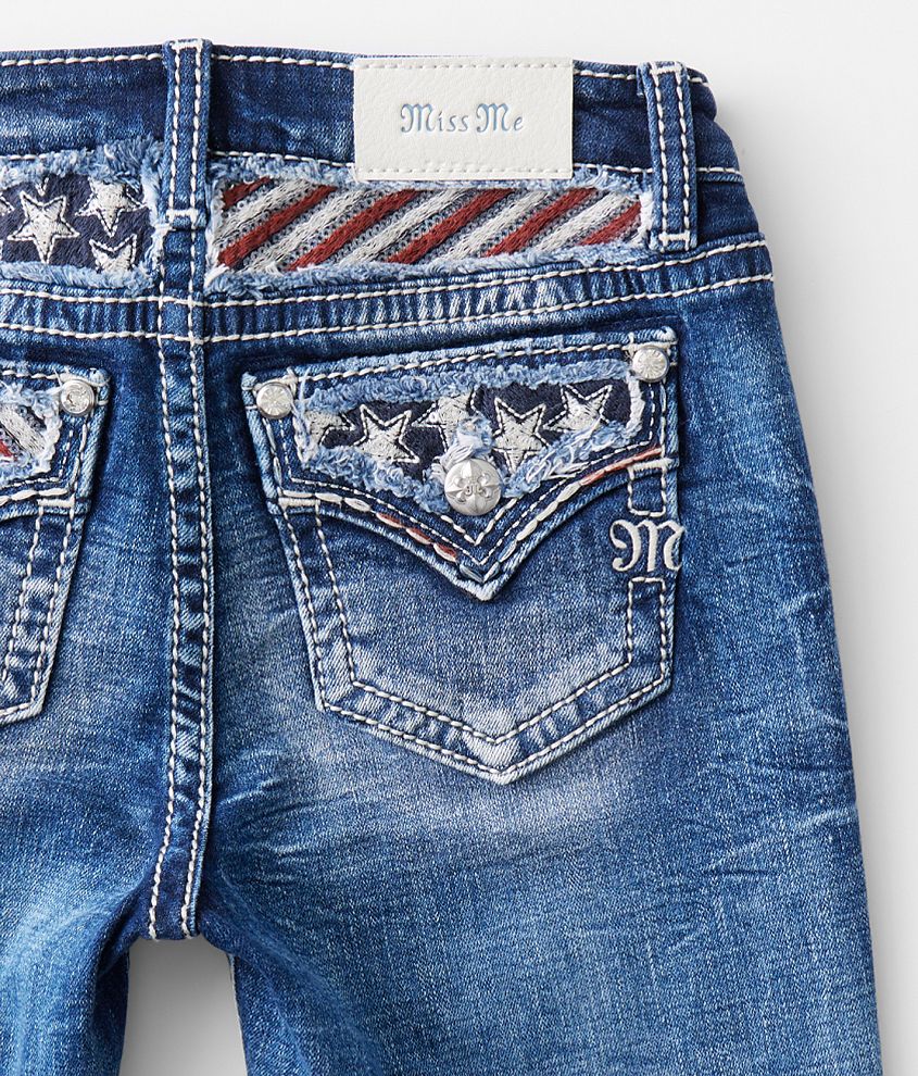 Girls - Mid-Rise Boot Stretch Jean