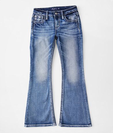 Miss Me Girls - Mid-Rise Flare Stretch Jean front view
