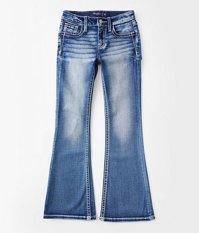 Miss Me Girls - Mid-Rise Flare Stretch Jean front view