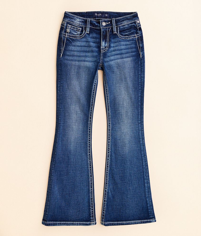 Girls - Miss Me Mid-Rise Flare Stretch Jean front view