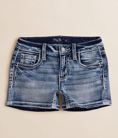 Miss Me Girls - Mid-Rise Stretch Short front view