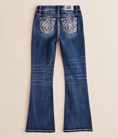 Girls - Mid-Rise Boot Stretch Jean thumbnail 2