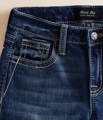 Girls - Mid-Rise Wide Leg Stretch Jean thumbnail 4