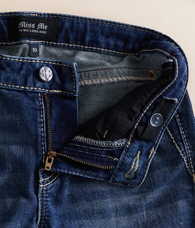 Girls - Mid-Rise Wide Leg Stretch Jean thumbnail 7
