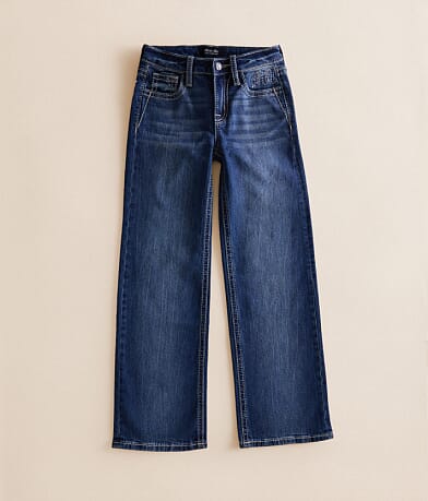 Girls - Mid-Rise Wide Leg Stretch Jean