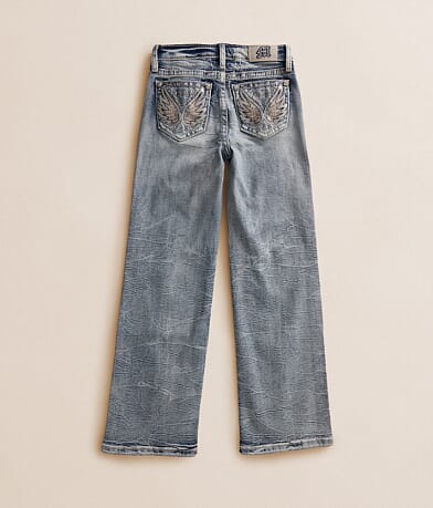 Girls - Mid-Rise Wide Leg Stretch Jean thumbnail 2