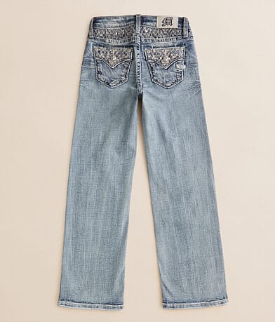 Girls - Mid-Rise Wide Leg Stretch Jean thumbnail 2
