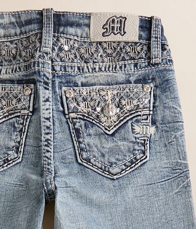 Girls - Mid-Rise Wide Leg Stretch Jean thumbnail 3