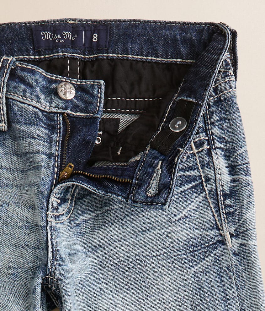 Girls - Mid-Rise Wide Leg Stretch Jean