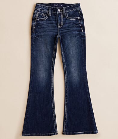 Miss Me Girls - Mid-Rise Flare Stretch Jean front view