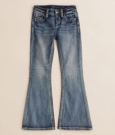 Miss Me Girls - Mid-Rise Flare Stretch Jean front view