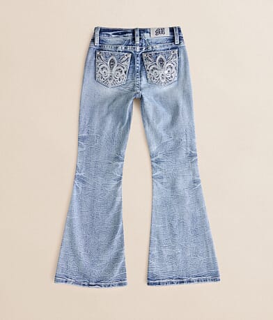 Girls - Mid-Rise Flare Stretch Jean thumbnail 2