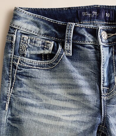 Girls - Mid-Rise Boot Stretch Jean thumbnail 4