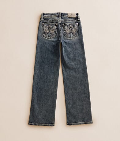 Girls - Mid-Rise Wide Leg Stretch Jean thumbnail 2