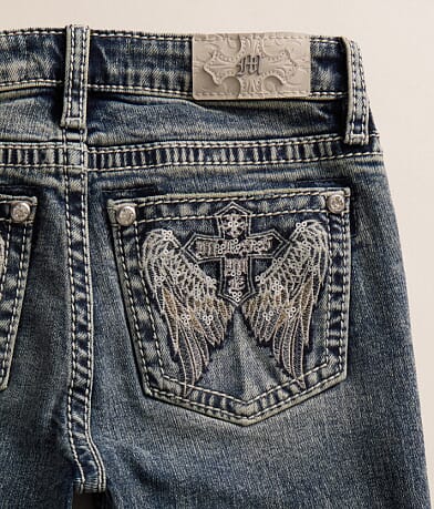 Girls - Mid-Rise Wide Leg Stretch Jean thumbnail 3
