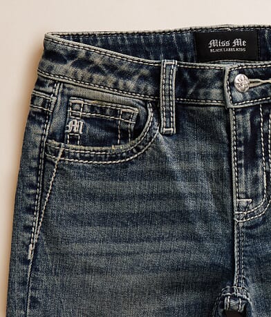 Girls - Mid-Rise Wide Leg Stretch Jean thumbnail 4