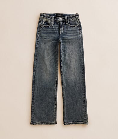 Girls - Mid-Rise Wide Leg Stretch Jean