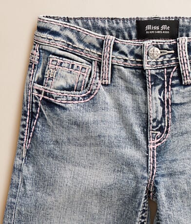 Girls - Mid-Rise Wide Leg Stretch Jean thumbnail 4