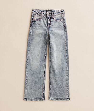 Girls - Mid-Rise Wide Leg Stretch Jean