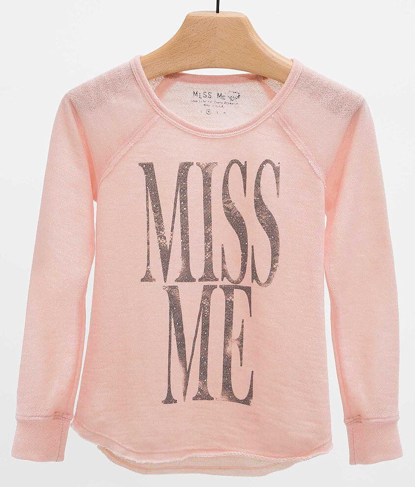 Girls - Miss Me French Terry Sweatshirt front view