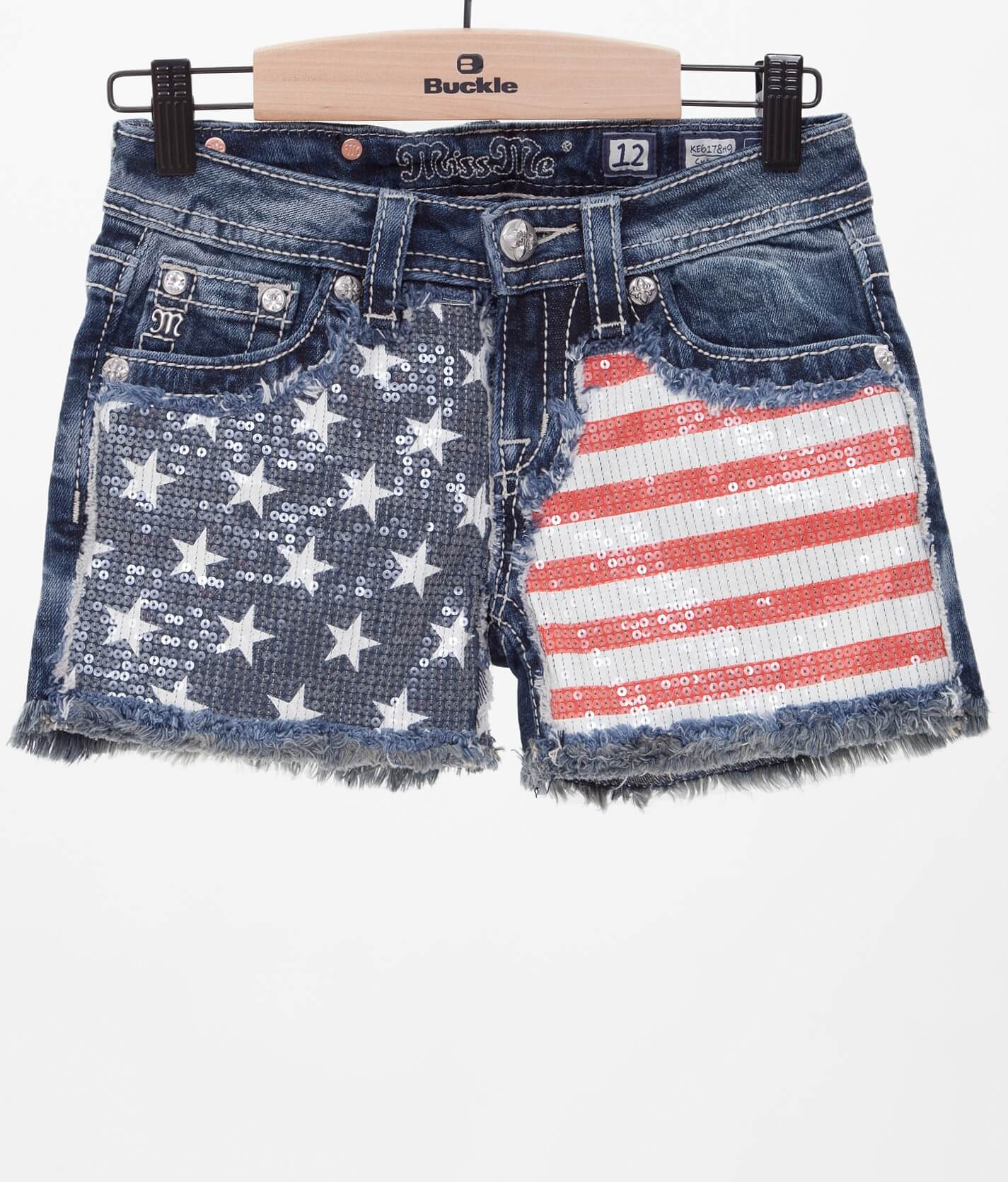 miss me flag shorts