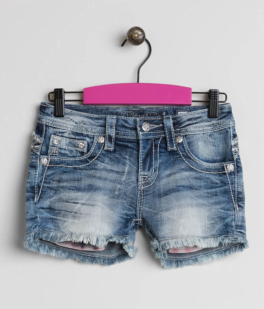 Girls - Miss Me Frayed Short front view