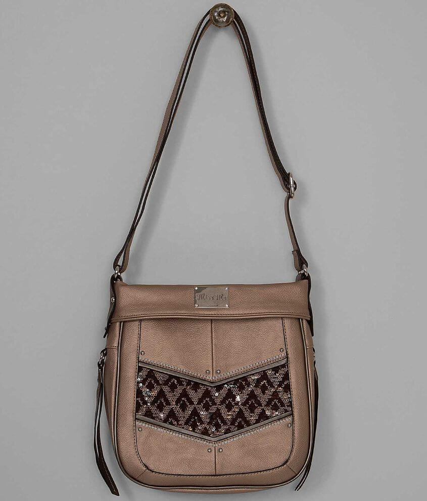 Miss Me Chevron Crossbody Purse Women s Accessories in Nude Buckle