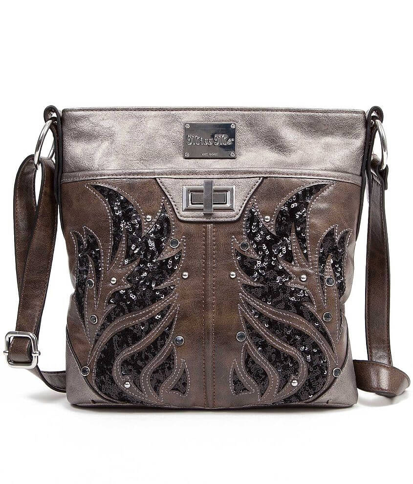 Miss Me Distressed Crossbody Purse front view
