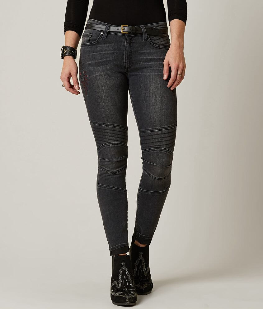 Miss Me Vintage Moto Skinny Stretch Jean front view