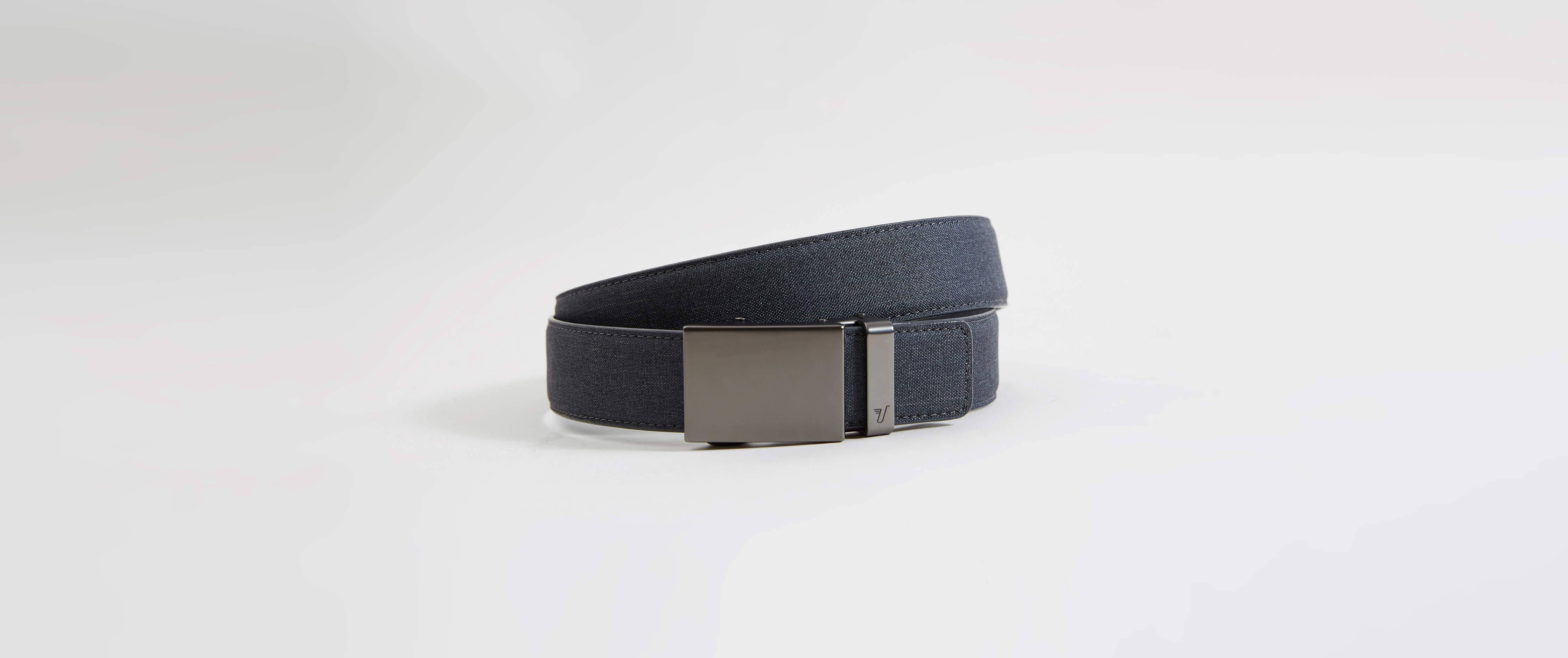 Mission Belt Gunmetal Belt Men's Belts in Midnight Blue Canvas Buckle