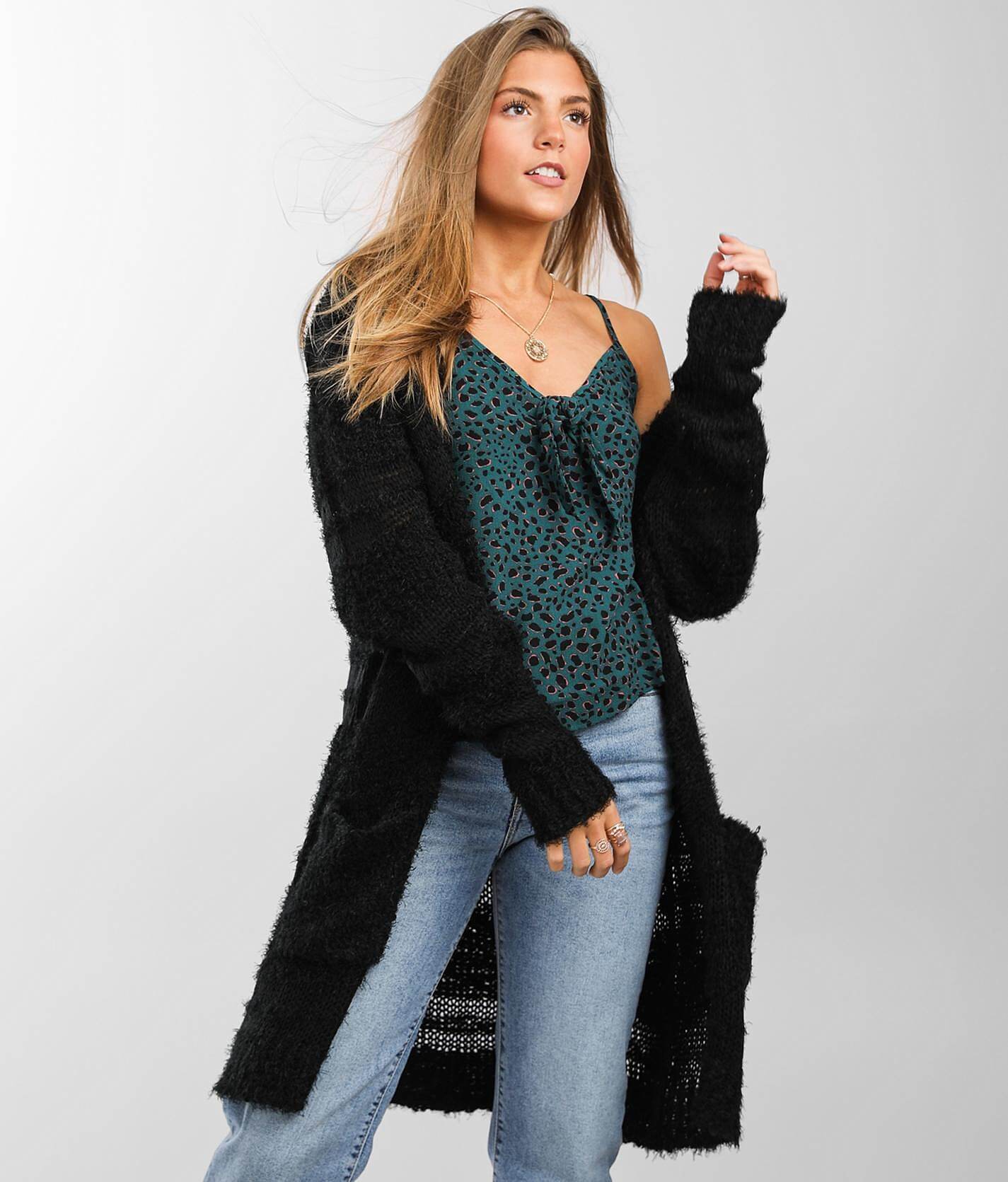 popcorn cardigan sweater