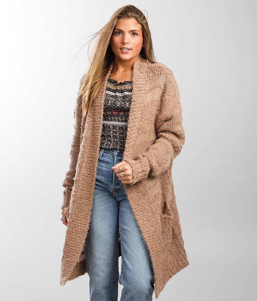 Daytrip Popcorn Slub Yarn Cardigan Sweater
