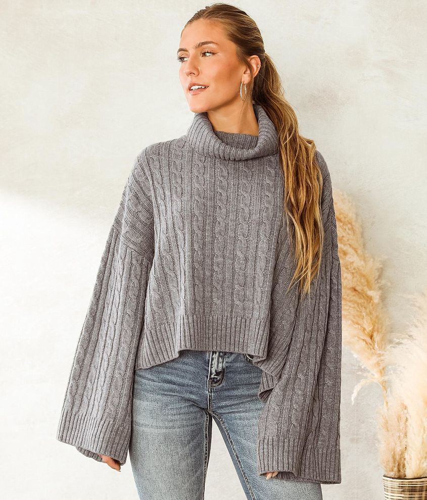 Cable Knit Boxy Sweater