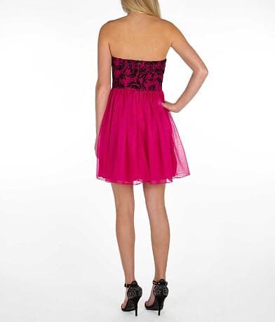 Ruby Rox Scroll Tube Top Dress MISC_DETAIL_1