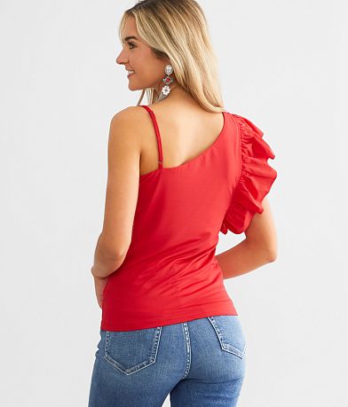 mittoshop Ruffled Tank Top back view