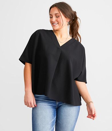 mittoshop Oversized Crinkle Blouse front view