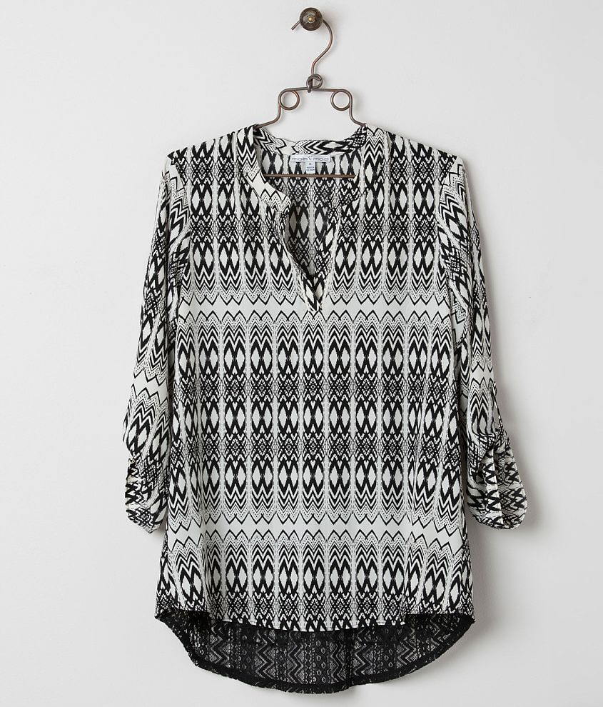 Moa Moa Printed Top front view