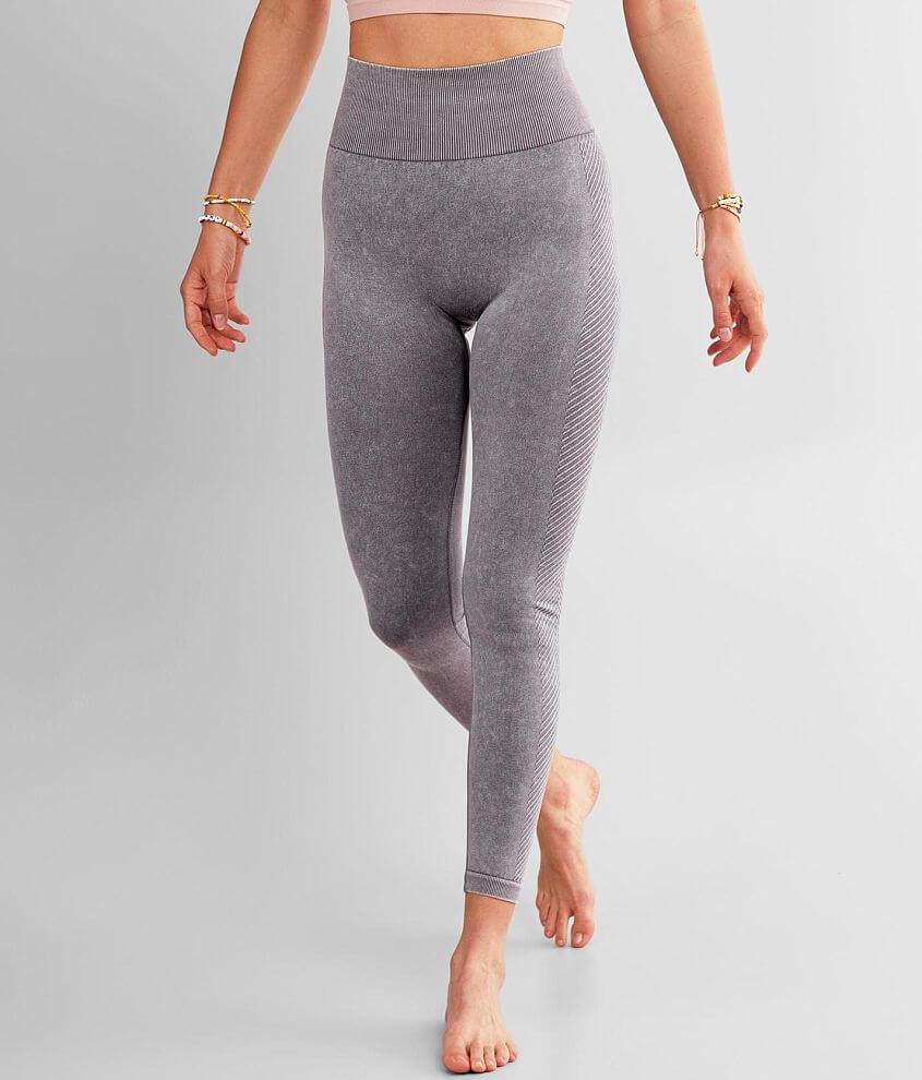 Mono B Washed Stretch Legging - Women's Leggings in Mauve