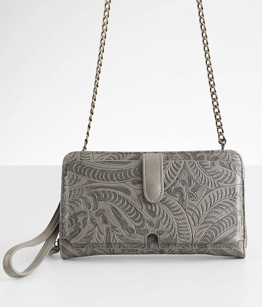 Antik Kraft Tooled Convertible Wristlet Wallet front view