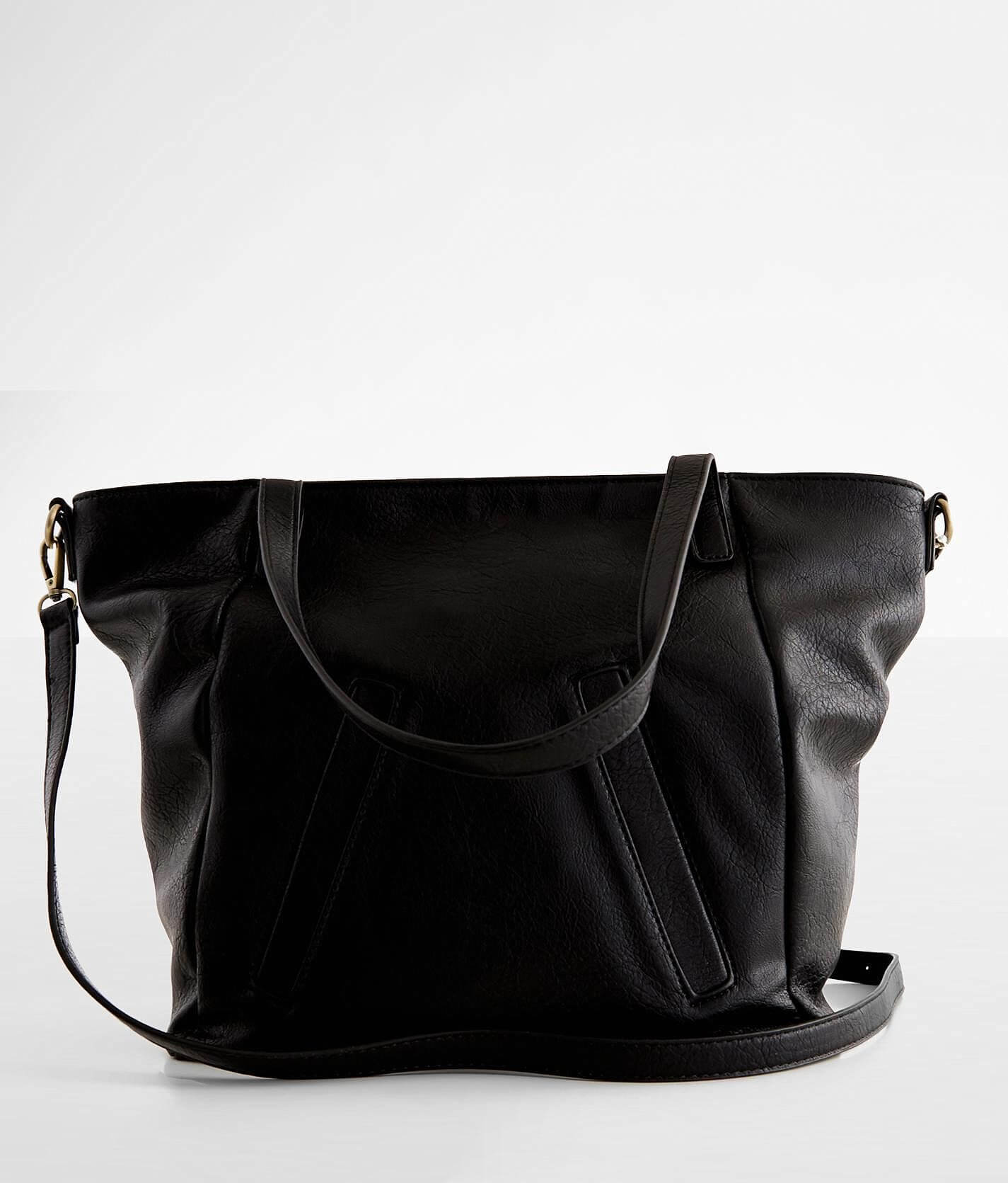 Antik Kraft Vegan Leather Tote Women s Bags in Black Buckle