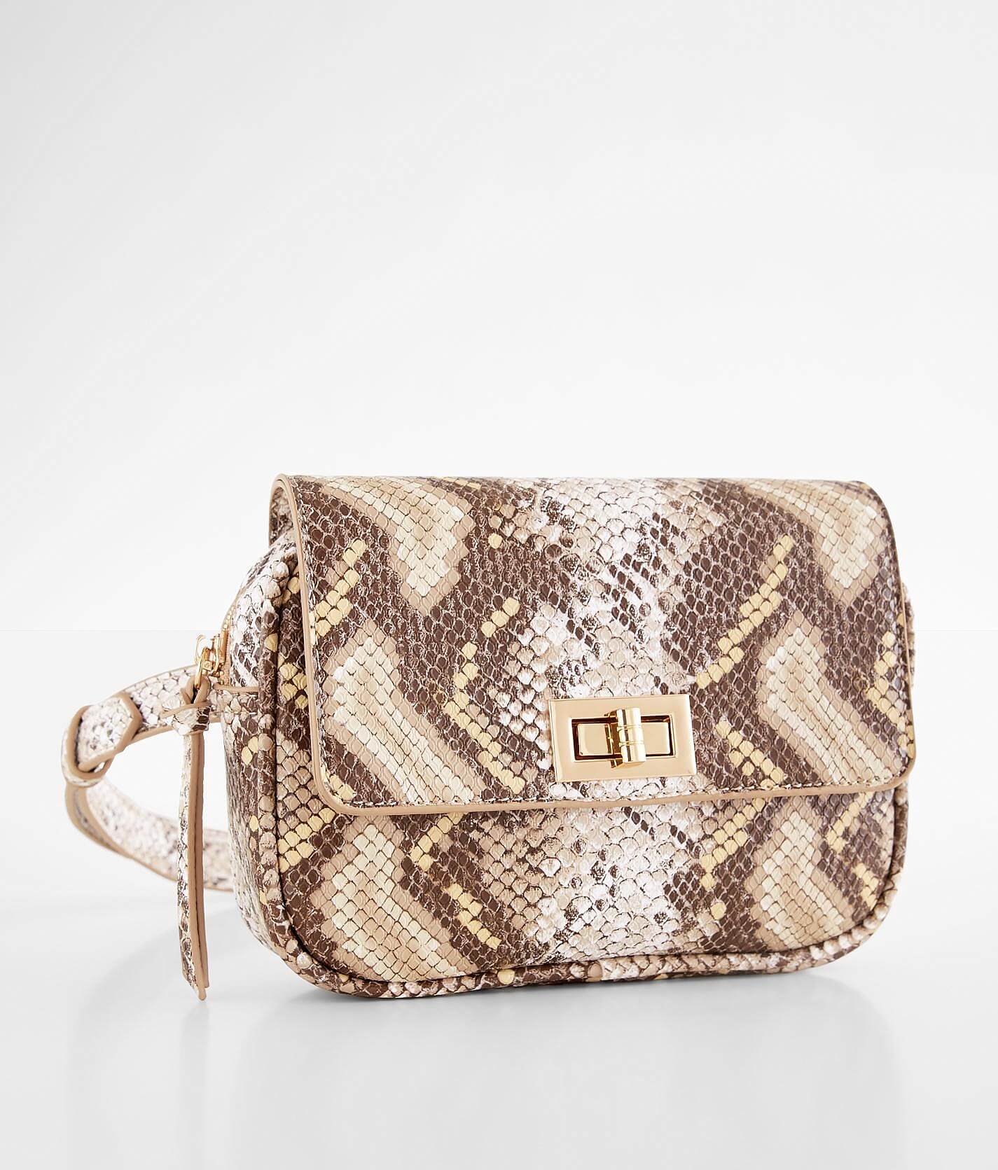 snake print purse