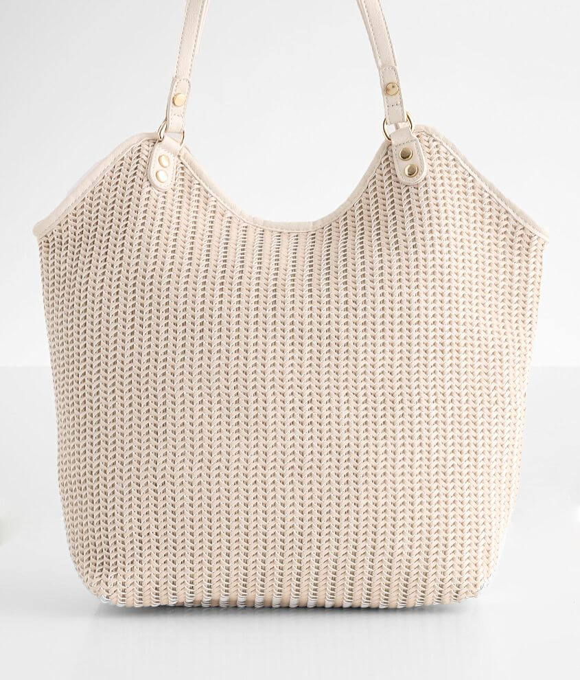 Miztique Weaved Tote Women s Bags in Bone Buckle