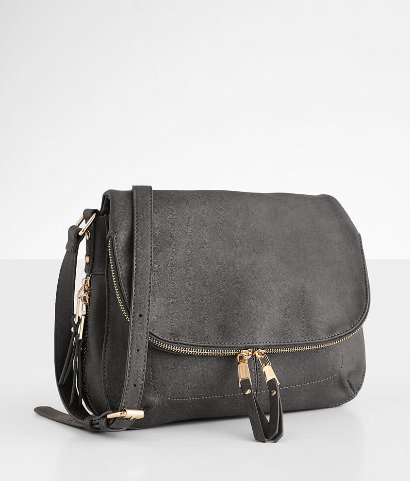 Miztique Vegan Leather Crossbody Purse - Women's Bags in Black