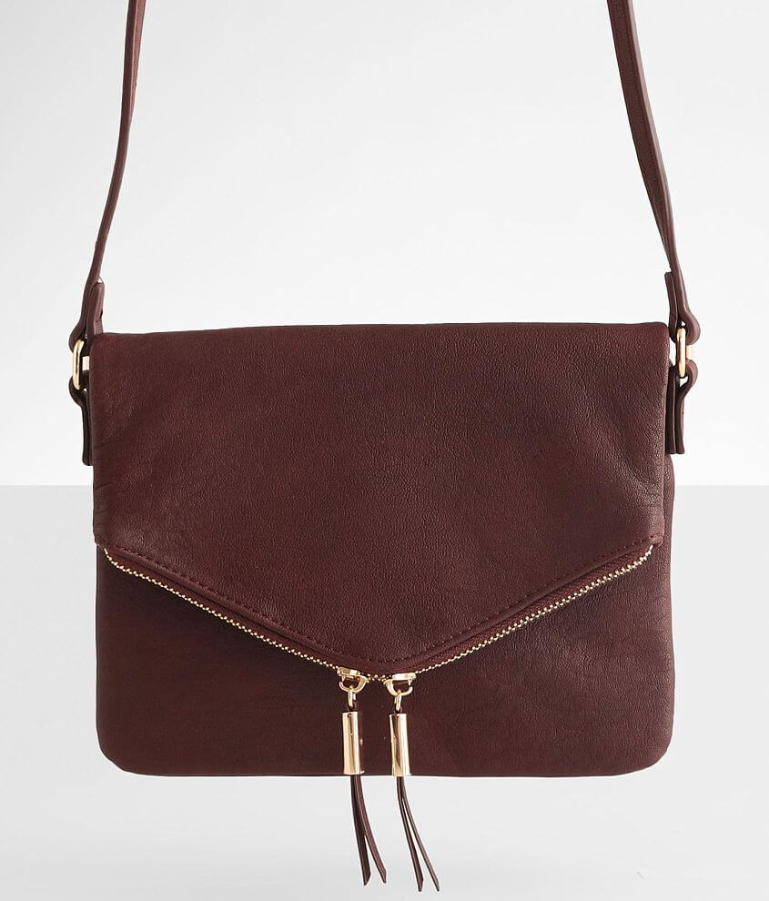 Madison West Envelope Crossbody Purse Women's Bags in Sangria Buckle