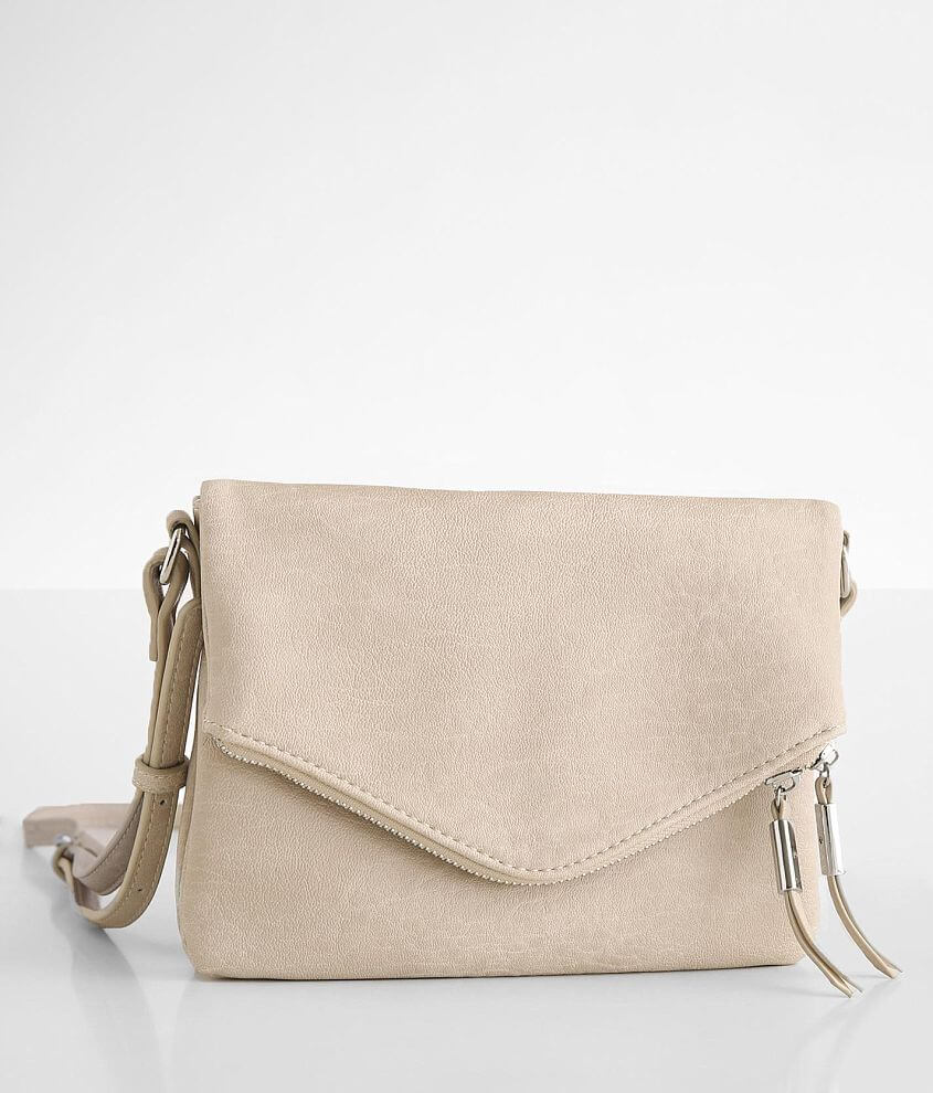 Madison Leather Crossbody Foldover Clutch | Saddle Tan