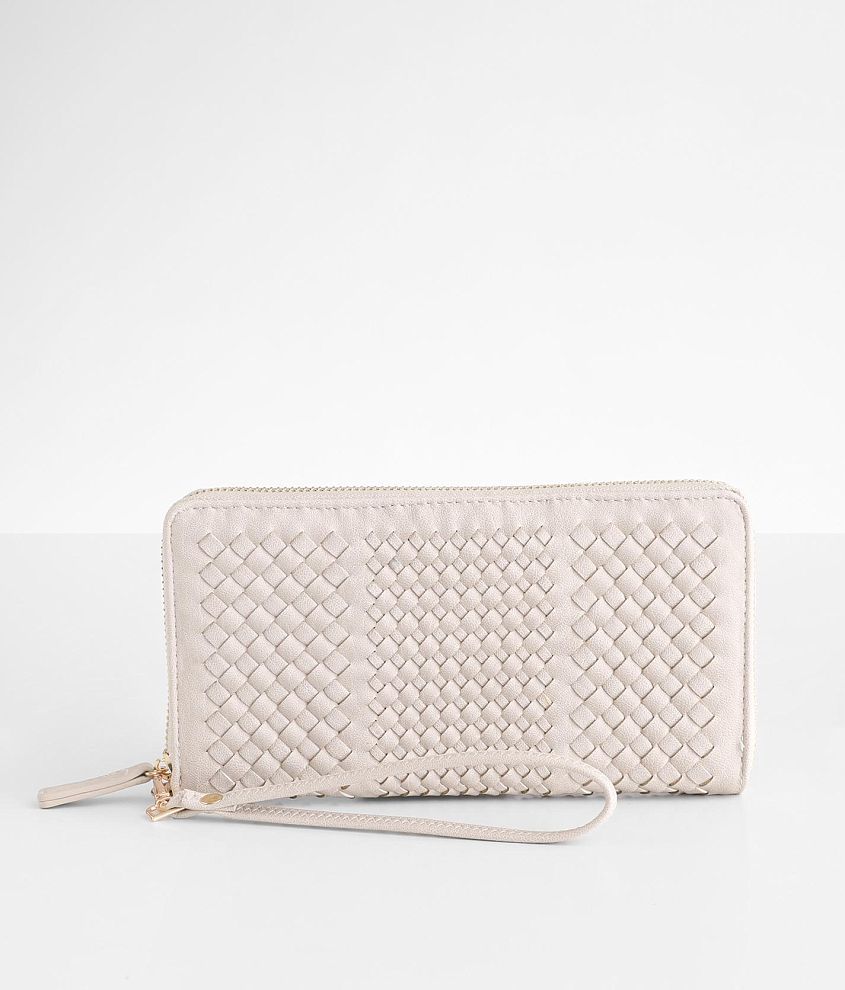 Madison West Woven Wristlet Wallet Women s Bags in Bone Buckle