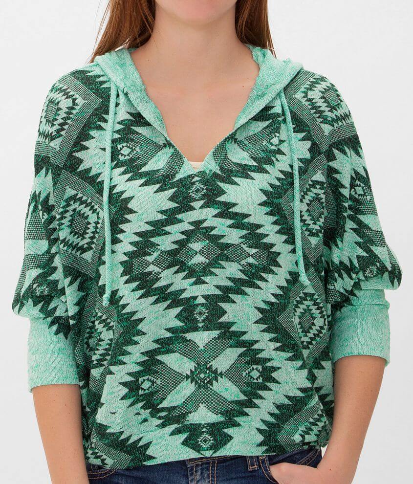 Daytrip Southwestern Print Sweater front view