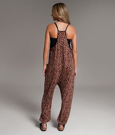 Cheetah Ribbed Jumpsuit thumbnail 4